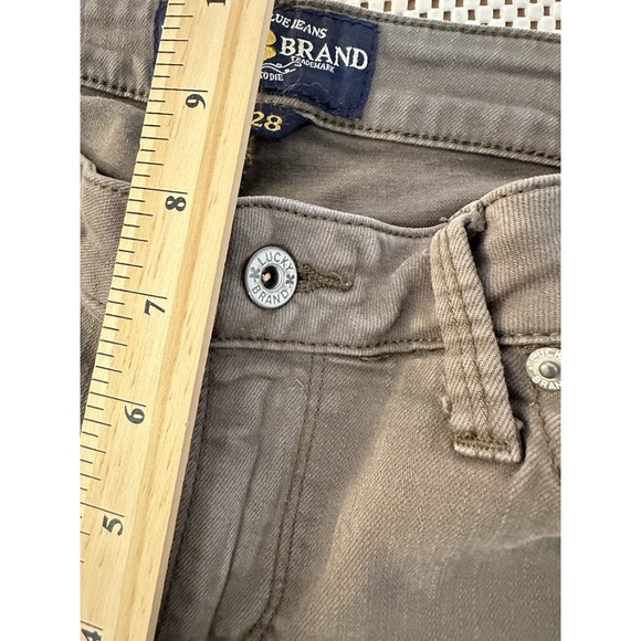 Lucky Brand Jeans Lolita Crop 28 Women Sz 6 Low Rise Y2K Stretch Straight Leg - Picture 8 of 10